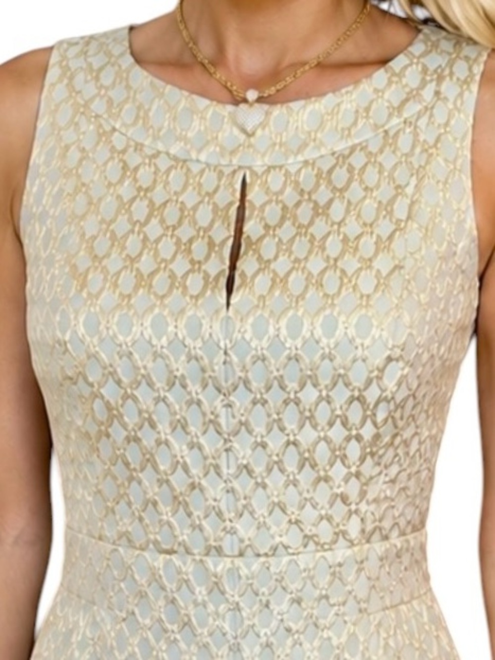 RL Gold/Teal Jacquard Dress (sz 6/8)